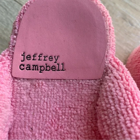 Pink Puffy Terrycloth Platforms by Jeffrey Campbell - Picture 5 of 5